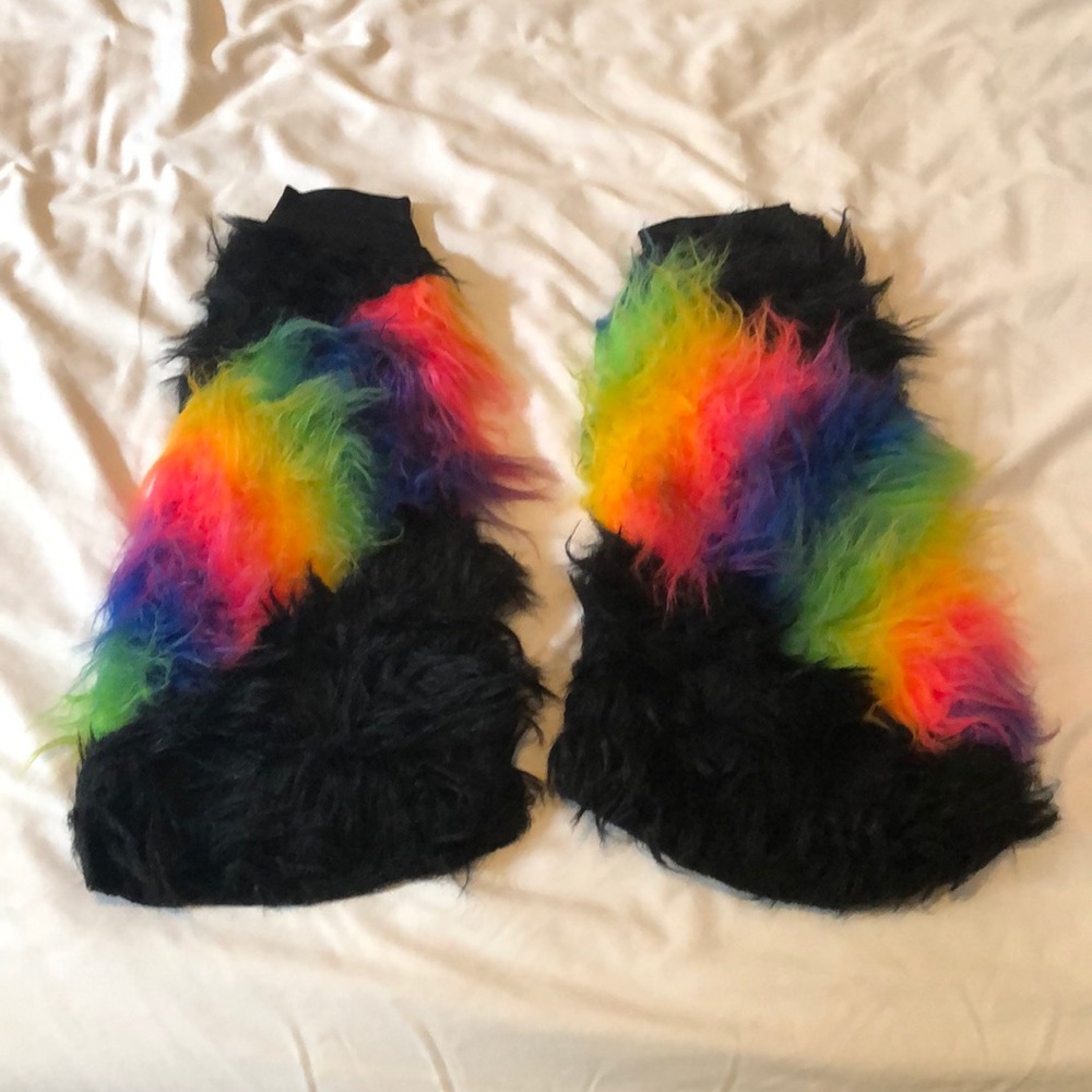 Gogo dancer fuzzy boot covers